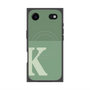 プレミアムスクエアケース with MagSafe［ オリジナル - initial two tone - K green ］
