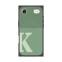 プレミアムスクエアケース with MagSafe［ オリジナル - initial two tone - K green ］