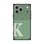 プレミアムスクエアケース with MagSafe［ オリジナル - initial two tone - K green ］
