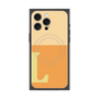 プレミアムスクエアケース with MagSafe［ オリジナル - initial two tone - L orange ］