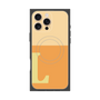 プレミアムスクエアケース with MagSafe［ オリジナル - initial two tone - L orange ］
