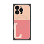 プレミアムスクエアケース with MagSafe［ オリジナル - initial two tone - L pink ］