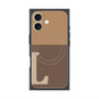 プレミアムスクエアケース with MagSafe［ オリジナル - initial two tone - L brown ］