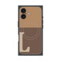 プレミアムスクエアケース with MagSafe［ オリジナル - initial two tone - L brown ］