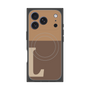 プレミアムスクエアケース with MagSafe［ オリジナル - initial two tone - L brown ］
