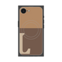 プレミアムスクエアケース with MagSafe［ オリジナル - initial two tone - L brown ］