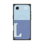 プレミアムスクエアケース with MagSafe［ オリジナル - initial two tone - L blue ］