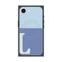 プレミアムスクエアケース with MagSafe［ オリジナル - initial two tone - L blue ］