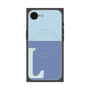 プレミアムスクエアケース with MagSafe［ オリジナル - initial two tone - L blue ］