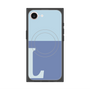 プレミアムスクエアケース with MagSafe［ オリジナル - initial two tone - L blue ］