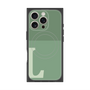 プレミアムスクエアケース with MagSafe［ オリジナル - initial two tone - L green ］
