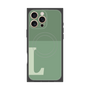 プレミアムスクエアケース with MagSafe［ オリジナル - initial two tone - L green ］