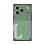 プレミアムスクエアケース with MagSafe［ オリジナル - initial two tone - L green ］