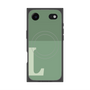 プレミアムスクエアケース with MagSafe［ オリジナル - initial two tone - L green ］