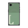 プレミアムスクエアケース with MagSafe［ オリジナル - initial two tone - L green ］