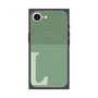 プレミアムスクエアケース with MagSafe［ オリジナル - initial two tone - L green ］