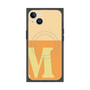 プレミアムスクエアケース with MagSafe［ オリジナル - initial two tone - M orange ］