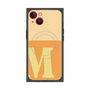 プレミアムスクエアケース with MagSafe［ オリジナル - initial two tone - M orange ］