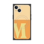 プレミアムスクエアケース with MagSafe［ オリジナル - initial two tone - M orange ］