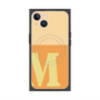 プレミアムスクエアケース with MagSafe［ オリジナル - initial two tone - M orange ］