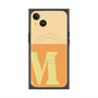 プレミアムスクエアケース with MagSafe［ オリジナル - initial two tone - M orange ］