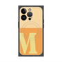 プレミアムスクエアケース with MagSafe［ オリジナル - initial two tone - M orange ］