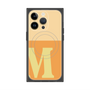 プレミアムスクエアケース with MagSafe［ オリジナル - initial two tone - M orange ］