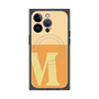 プレミアムスクエアケース with MagSafe［ オリジナル - initial two tone - M orange ］
