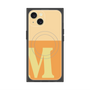 プレミアムスクエアケース with MagSafe［ オリジナル - initial two tone - M orange ］