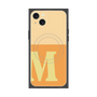 プレミアムスクエアケース with MagSafe［ オリジナル - initial two tone - M orange ］