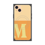 プレミアムスクエアケース with MagSafe［ オリジナル - initial two tone - M orange ］
