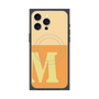 プレミアムスクエアケース with MagSafe［ オリジナル - initial two tone - M orange ］