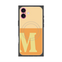 プレミアムスクエアケース with MagSafe［ オリジナル - initial two tone - M orange ］