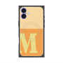 プレミアムスクエアケース with MagSafe［ オリジナル - initial two tone - M orange ］