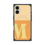 プレミアムスクエアケース with MagSafe［ オリジナル - initial two tone - M orange ］