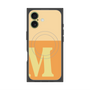 プレミアムスクエアケース with MagSafe［ オリジナル - initial two tone - M orange ］