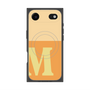 プレミアムスクエアケース with MagSafe［ オリジナル - initial two tone - M orange ］