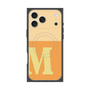 プレミアムスクエアケース with MagSafe［ オリジナル - initial two tone - M orange ］