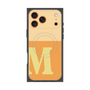プレミアムスクエアケース with MagSafe［ オリジナル - initial two tone - M orange ］