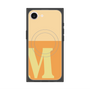 プレミアムスクエアケース with MagSafe［ オリジナル - initial two tone - M orange ］