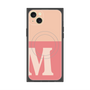 プレミアムスクエアケース with MagSafe［ オリジナル - initial two tone - M pink ］