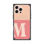 プレミアムスクエアケース with MagSafe［ オリジナル - initial two tone - M pink ］