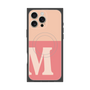プレミアムスクエアケース with MagSafe［ オリジナル - initial two tone - M pink ］