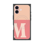 プレミアムスクエアケース with MagSafe［ オリジナル - initial two tone - M pink ］