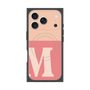 プレミアムスクエアケース with MagSafe［ オリジナル - initial two tone - M pink ］
