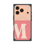 プレミアムスクエアケース with MagSafe［ オリジナル - initial two tone - M pink ］
