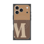 プレミアムスクエアケース with MagSafe［ オリジナル - initial two tone - M brown ］