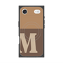 プレミアムスクエアケース with MagSafe［ オリジナル - initial two tone - M brown ］