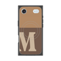 プレミアムスクエアケース with MagSafe［ オリジナル - initial two tone - M brown ］