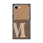 プレミアムスクエアケース with MagSafe［ オリジナル - initial two tone - M brown ］